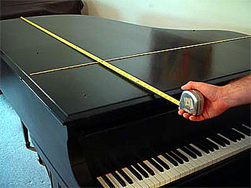 Grand piano - exemple mesure